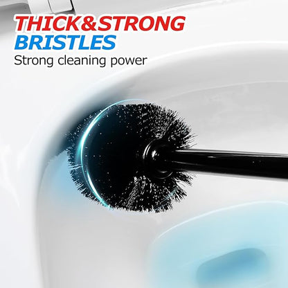 FORASTO 2Pack 2 in 1 Toilet Brush and Plunger Set,Toilet Bowl Brush Plunger Set,Toilet Brush Plunger Combo,Cleaning Brush,Cleaning Supplies,Groove Gap Brush,Bathroom Cleaning Tools