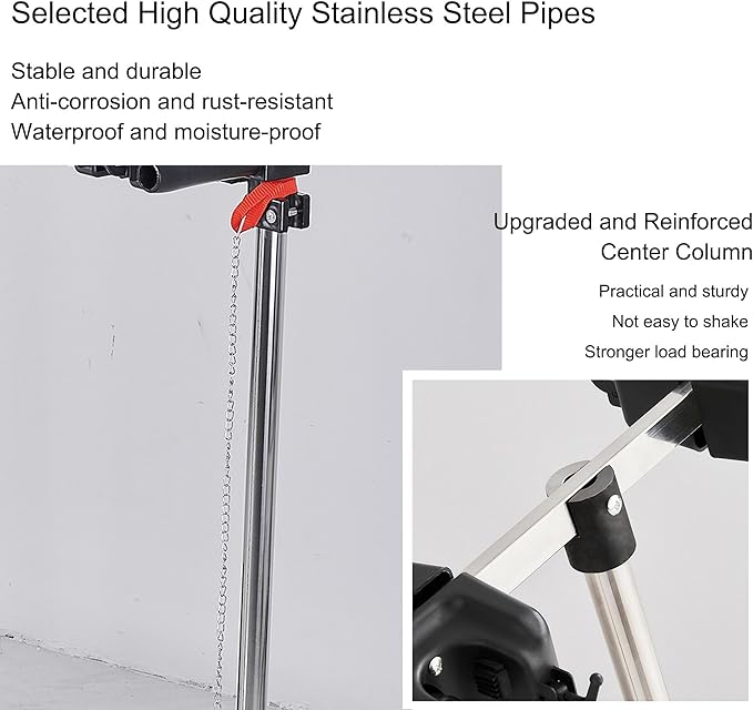 Mop and Broom Holder Cleaning Supplies Mop Bucket Garden Tool Organizer Cleaning Carts on Wheels Freestanding Broom Closet Storage Cabinet Mop Sink for Housekeeping Garage Restaurant ( Color : One col