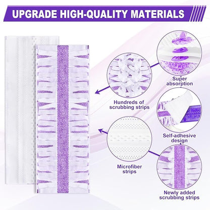 Mop Pads for Swiffer Powermop - 10 Pack Wet Dry Disposable Refills for Hardwood Floor Cleaning - Mopping Replacement for Tile Wood Multi-Surface Floors - Sweeping Cloths for Home Kichen