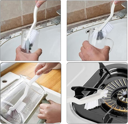 12Pcs Crevice Brushes for Cleaning Crevice Cleaning Brush Set Hard Bristle Crevice Cleaning Brush Supplies for Corner Sink Cup Teapot Bottle Blender-Multifunctional Brush Cleaner