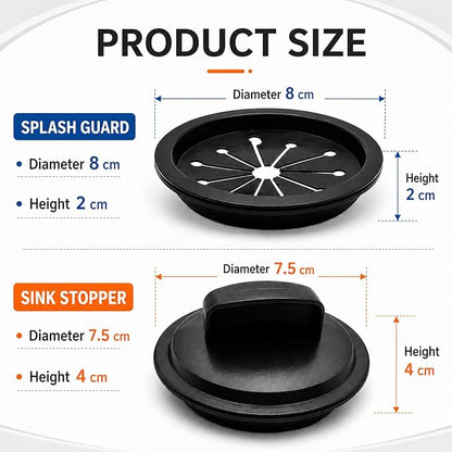 8 cm Garbage Disposal Splash Guard,Garbage Disposal Stopper,Disposal Splash Guard,Sink Disposal Guard For Whirlaway, And Ge Models
