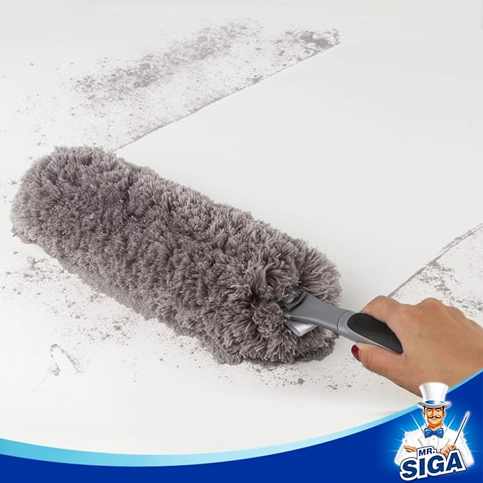 MR.SIGA Lint Free Microfiber Duster Refills, Washable Duster for Household Cleaning, 2 Pack