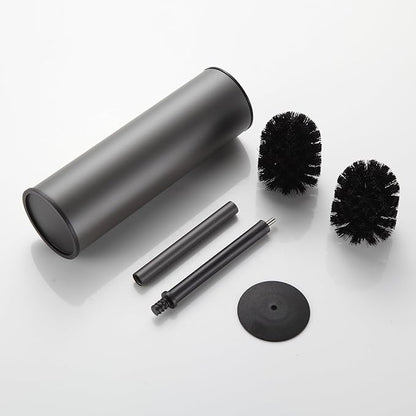 BGL Gunmetal Grey Toilet Brush and Holder,Stainless Steel Toilet Brushes for Bathroom with Holder