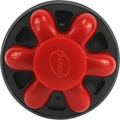 Danco 10761A Disposal Genie II Garbage Disposal Strainer and Stopper, Kitchen Sink Drain Splash Guard with Food Scraper, Red, 1-Pack