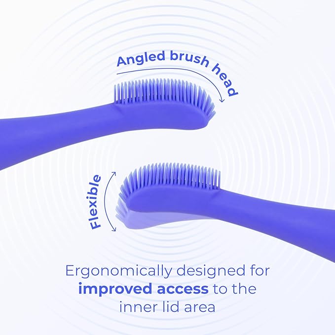 Blinkjoy Electric Eyelid Brush 2 – Optometrist Approved Lid Hygiene Tool for Demodex, Blepharitis & Dry Eyes – Gently Removes Dirt, Oil & Makeup to Support Healthy Lid Hygiene (Blue)