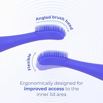 Blinkjoy Electric Eyelid Brush 2 – Optometrist Approved Lid Hygiene Tool for Demodex, Blepharitis & Dry Eyes – Gently Removes Dirt, Oil & Makeup to Support Healthy Lid Hygiene (Blue)