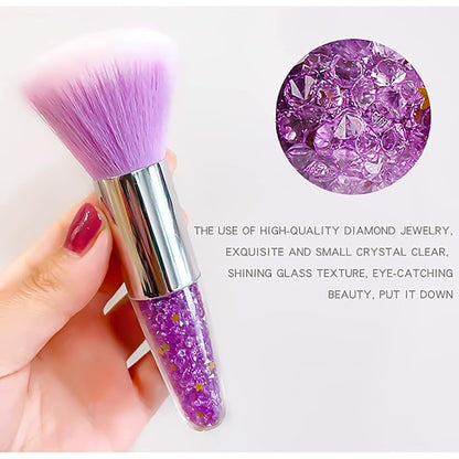 3Pcs Nail Dust Brush Soft Nail Art Brushes Cleaner Dipping Powder Makeup Blush Brush Nail Duster Nail Brushes for Cleaning Acrylic Nail Art Tools