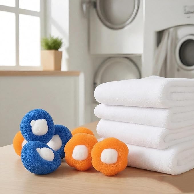 Reusable Pet Hair Remover for Washer, 10 Pack-Effective Pet Hair Dissolver Balls for Laundry & Dryer Lint Catcher. Traps Dander & Fur, Keeps Drains Clean. Eco Friendly Reusable Laundry Accessories.