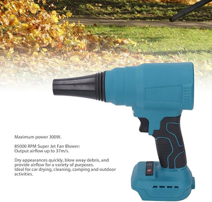 Jet Dry Mini Blower 85000RPM, 37m/s Air Speed, Brushless Motor, Portable Blower Fan for Car Drying & Cleaning, Compatible with BL1815 BL1820 BL1830 BL1840 BL1850 BL1860 BL1845 BL1890