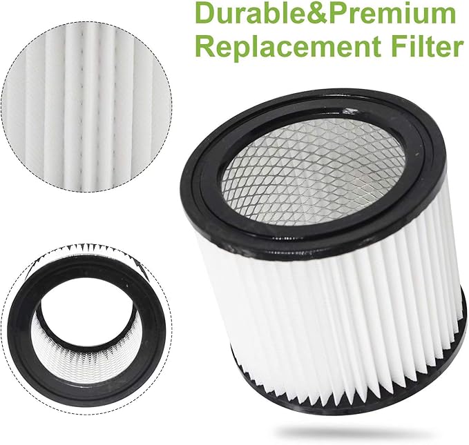 90398 Shop Vac Filter Replacement for Shop Vac 90398/118692, 9039800, 903-98-00, 9039833 Small Cartridge Filter Type AA, Fits Most 4 Gallon and Less Wet/Dry Vacuum Cleaner