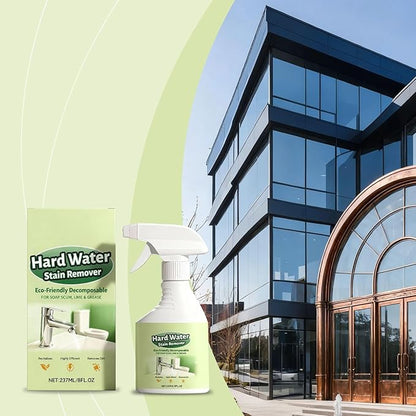 Hard Water Remover | 237ML Soap Scum Liquid Removal - Glass Water Spot Remover | for Shower Bathtub Faucet Sink Bathroom Kitchen Apartment
