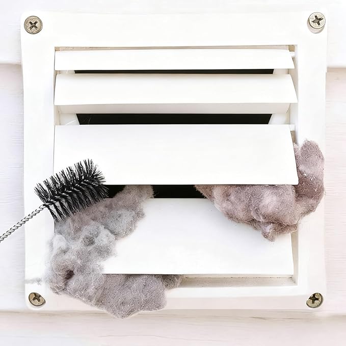 1 Pack Dryer Vent Cleaner Kit - Long Flexible Lint Brush for Dryer Vents, Refrigerator Coils, and Radiators - Household Cleaning Supplies (1, Short Brush)