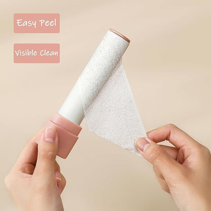 3.7 inch Lint Roller Refills for Portable Travel Lint Rollers, 6 Rolls by 40 Sheets/Roll Total 240 Sheets, Extra Sticky and Super Easy Peel…