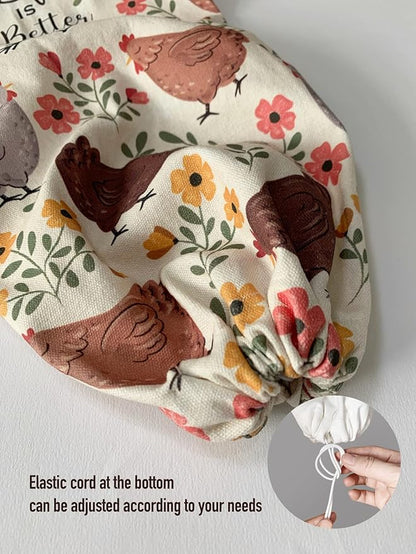 Hglian Plastic Bag Holder,Funny Chickens Grocery Bags Storage Organizer Keeper,Cute Farmhouse Kitchen Decor Gifts for Women Chicken Lover
