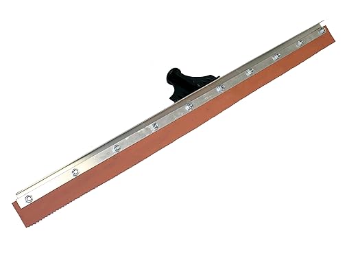 Midwest Rake 47153 SpeedSqueegee HD™, 24", Threaded Adapter, 1/4" Notch, Red Rubber Blade