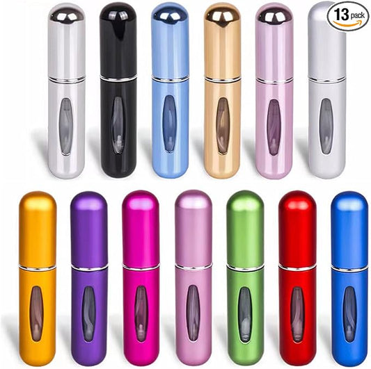13pcs 5ml/0.2oz Refillable Cosmetic Spray Bottles ，5 Ml Portable Perfume Spray Bottle set, 5mL Spray Bottle Multi-Pack For Women Outdoor And Traveling