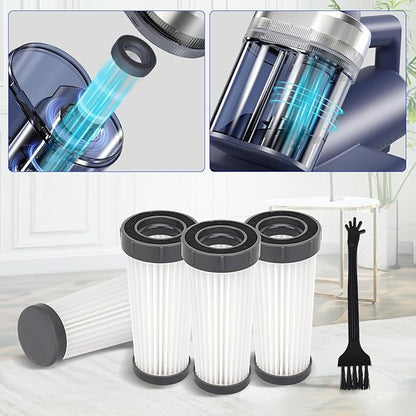 Mattress Vacuum Filters Compatible with Teant Mattress Vacuum Cleaner, Washable Hepa Filters Replacement for Teant Blue, Gray Upgrade, Pink Bed Mattress Vacuum