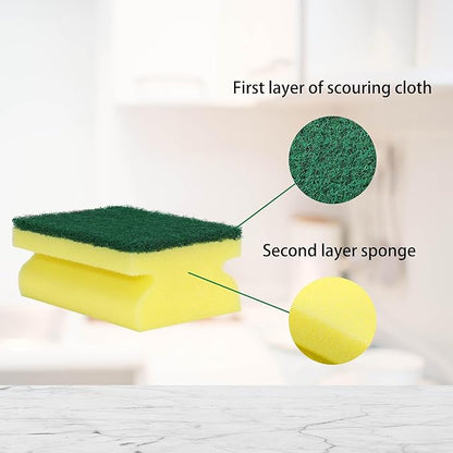 Kitchen Sponges, Heavy Duty Dish Sponges for Cleaning Kitchen, Dishes, Bathroom, 6-Pack Cleaning Sponge