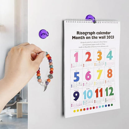 FINDMAG Magnetic Hooks for Cruise Cabins, 110lbs Magnetic Hooks for Classroom, Fridge Magnets, Strong Magnets Heavy Duty for Classroom Decor, Locker Organizer, Camping Essentials, 6 Pack, Purple