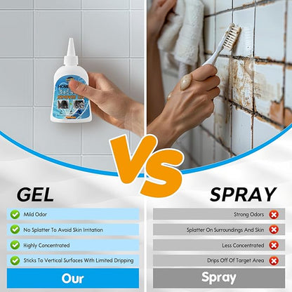 Mold Stain Remover Gel,Washing Machine Cleaner Front Load Washer Gasket Mold Remover Home Stain Cleaner Cleaning Gel for Grout Caulk, Bathroom, Shower, Bathtub, Refrigerator Cleaning Solution 0503