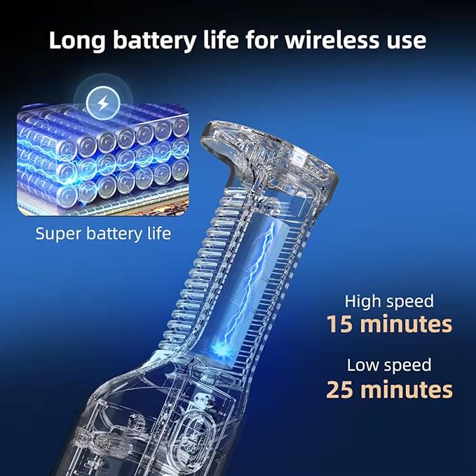 Portable Car Vacuum Cleaner, Portable Handheld Vacuum for Car Interior Cleaning, Wet & Dry Use, USB Rechargeable, with HEPA Filter & Accessories.