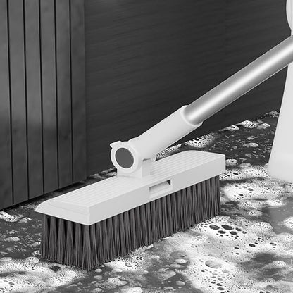 3-in-1 Broom and Dustpan Set - Stainless Steel Handle Floor Cleaning Kit for Home & Office, Space-Saving Storage Design