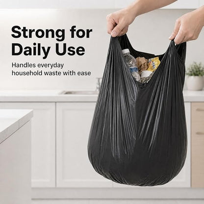 4 Gallon Small Trash Bags 105 Count Tear & Leak Resistant Small Garbage Bags For Bathroom White Trash Can Liners - 40% Thicker competitor brands roll bags