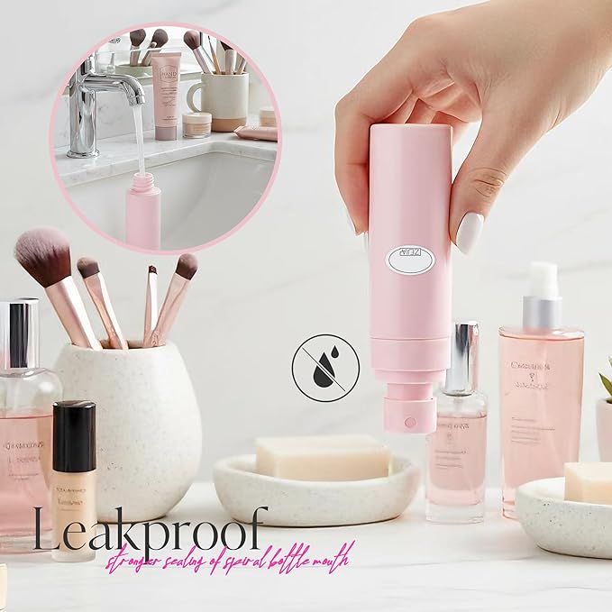 Small Spray Bottle, 3Pack Travel Spray Bottle, Empty Fine Mist Plastic Spray Bottles, with 6pcs Labels (60ML+80ML+100ML)
