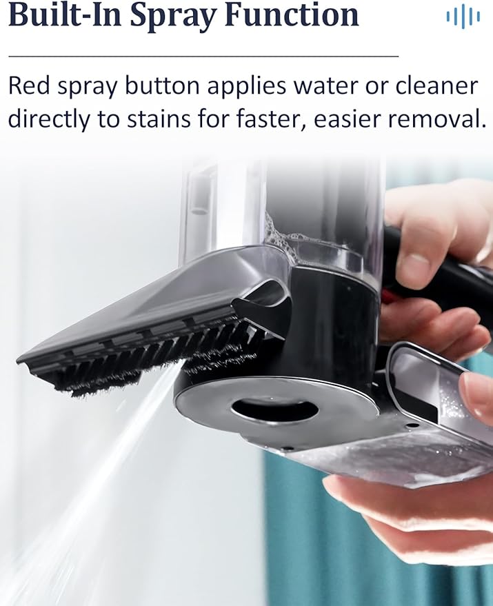 Sub Surface Carpet Extraction Vacuum Attachments for Water Wet Extractor Vac Cleaners, Stain Remover Deep Cleaning Rug Shampooer Tools for Sofa, Rug, Car Seats – Spray & Extract Stains Easily