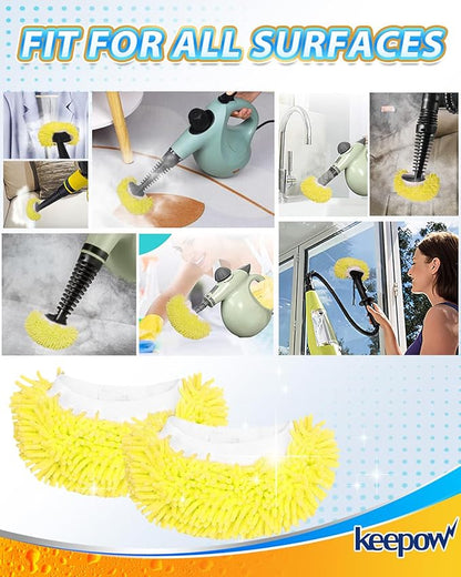 10PCS Microfiber Cloth for Handheld Steam Shot Steam Cleaner Accessories Reusable Washable Steam Mop Pads Compatible with Bissell Steam Shot fit for Wagner fit for McCulloch fit for Phueut Attachments