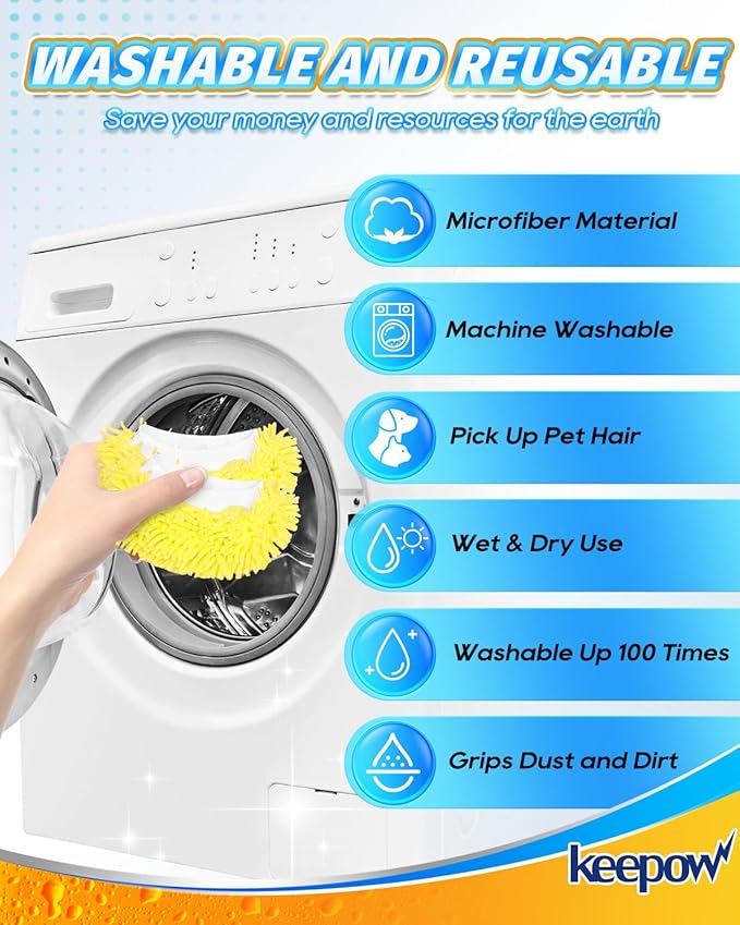 10PCS Microfiber Cloth for Handheld Steam Shot Steam Cleaner Accessories Reusable Washable Steam Mop Pads Compatible with Bissell Steam Shot fit for Wagner fit for McCulloch fit for Phueut Attachments