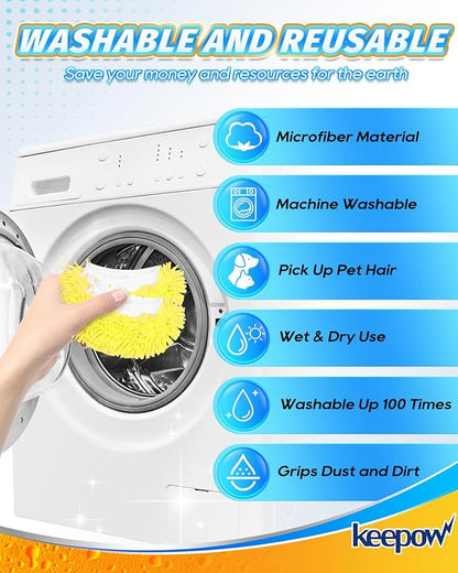 10PCS Microfiber Cloth for Handheld Steam Shot Steam Cleaner Accessories Reusable Washable Steam Mop Pads Compatible with Bissell Steam Shot fit for Wagner fit for McCulloch fit for Phueut Attachments