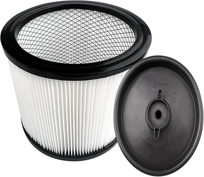Replacement HEPA Filter Compatible with RYOBI RY40WD01, 40V 10 Gallon Wet Dry Vacuum Cleaner, Large Cartridge Filter for Part # A32RF07