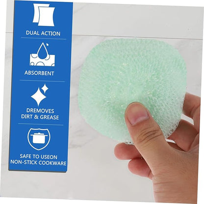 ORFOFE Kitchen Brush Pot Ball Cleaning Balls Tool High Performance Scrubbers for Cookware Cleaning Dishwashing Random Color