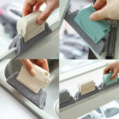 Window Track Cleaner, Window Groove Cleaning Brush Tools Set with Window Slot Clean Brush, Handheld Window Track Cleaner Brushe Tools for Grass lides Gaps, Tile Lines Shutter Car Vents (Mix 3Pcs)