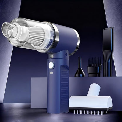 Car Vacuum Portable Cordless,Car Vacuum Cleaner high Power, Home Handheld Vacuum 30Mins Battery,Portable Vacuum Cordless 5000mAh, Small Handheld Vacuum for Car, Home, Pet Cleaning,Office.(Blue)