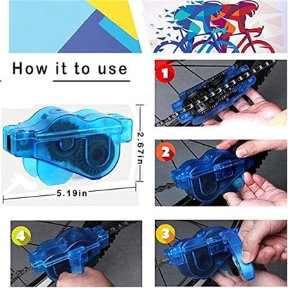 focopot Bike Cleaning Kit (9pcs), Including Chain Cleaner for Cycling,Bicycle Clean Brush Tools for Mountain/MT/Road/BMX Bike
