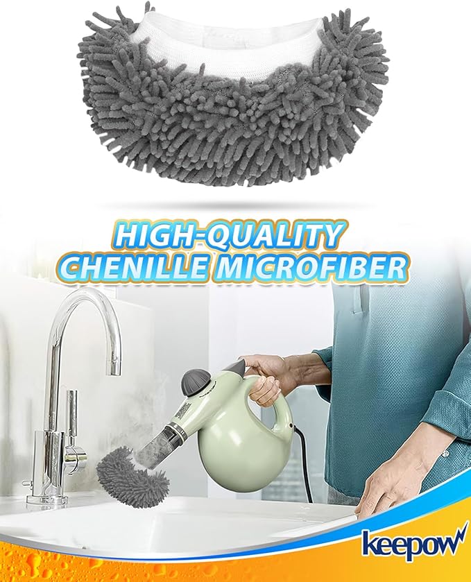 6 PCS Microfiber Cloth for Handheld Steam Shot Steam Cleaner Accessories Reusable Washable Steam Mop Pads Compatible with Bissell Steam Shot Omni Fit for Wagner Fit for McCulloch Steamer Attachments