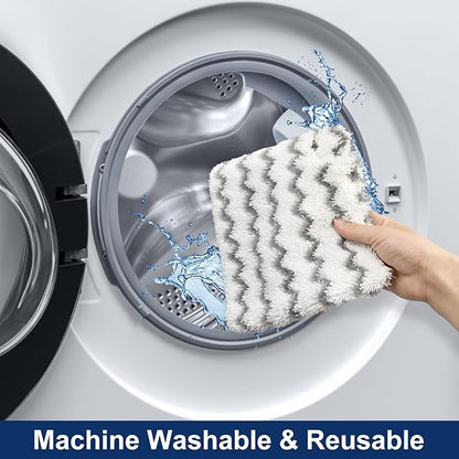 3 Pack Steam Mop Replacement Pads for Shark Steam Mops S3500 Series S3501 S3601 S3550 S3901 SE450 S3801CO S3601D S2901 S2902 Shark Steam Pocket Mop, Reusable Heavy Scrub Steam Mop Pads to Floor Clean