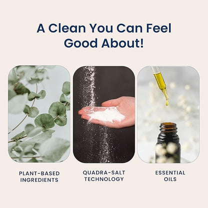 Truly Free Natural Glass Cleaner Kit - Removes Dirt & Debris for Sparkling Clean Windows & Glass Surfaces at Home, Office & Garage, Includes 16 oz Reusable Empty Bottle + Two Fills, 3 oz ea.