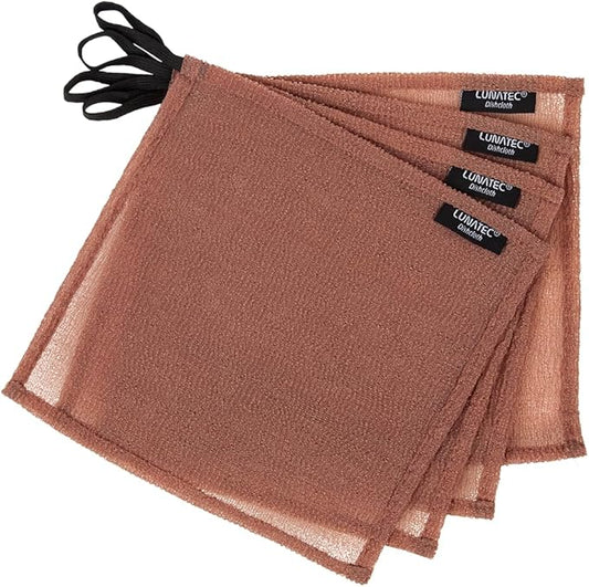 Lunatec Odor-Free Kitchen Dishcloths. A Scrubber and scouring pad for All Surfaces. (4-Pack)