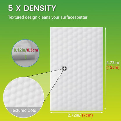 40pcs Magic Sponge Eraser Sheets, 0.3cm Thickened Upgrade Convex Point Melamine Foam Sheet Erasers Bulk for Shoes Wall Bath Shower Sink Glass Kitchenware Door Cleaning Sponge Wipes Sheet Thin Cleaner
