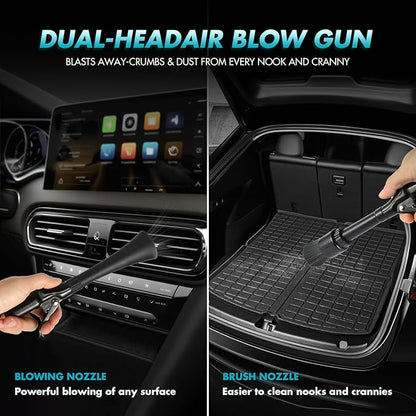 Air Blow Gun for Car Detailing – High Pressure Air Duster for Auto Interior Cleaning – Blows Dust, Dirt & Debris from Vents, Seats & Dashboard – Works with Air Compressor – Ergonomic Grip