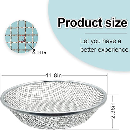 1/8 Inch Soil Sifter for Gardening, Rock Sifter for 5 Gallon Bucket,Compost Sifter Dirt Sifter,Captures Dirt Rocks Sawdust