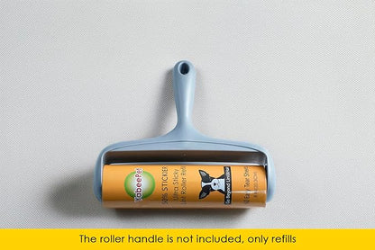 8 inch Large Surface Roller Refill for Scotch-Brite 50% Stickier Lint Roller, Works Great On Pet Hair (60 Sheets per Roll, 3 Pack Refills)