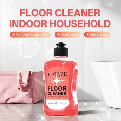 Floor Cleaner Liquid for Mopping, Household Deep Cleaning Solution for Wood,Hardwood,Tile,Laminate,Marble & Porcelain & Bathroom,Sakura Scent,17.6 Fl Oz Each(1 Bottle+1 Cleaning Cloth)