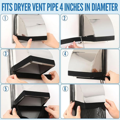 3Pcs Dryer Vent Lint Catcher Bags, Lint Bag Catcher for Dryer Vent Outside