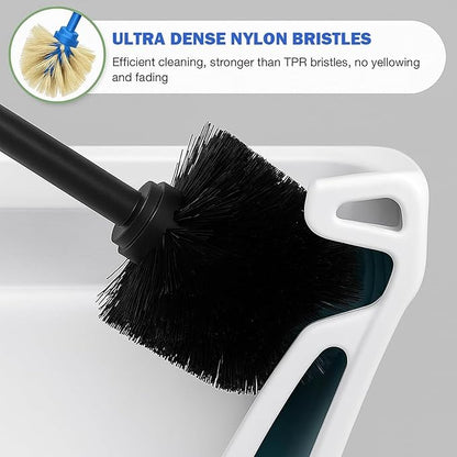 Toilet Brush and Holder Set: 304 Stainless Steel