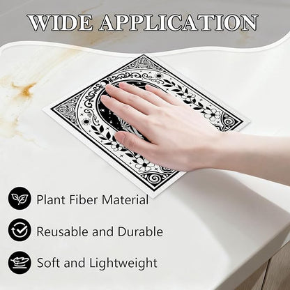5 Pack Mixed Gothic Skeleton Swedish Kitchen Dishcloths Dish Towels, Tarot Card Pattern Dish Towels Kitchen, Swedish Dishcloth, Paper Towels Reusable, Dish Cloth Towel Cleaning Wipe for Home