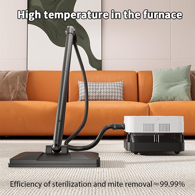 Steam Cleaner with 24 Accessories Steam Mop with 5M Extra-Long Power Cord for Home Chemical-Free Heavy Duty Steamer for Cleaning Floors, Tile, kitchen, Grout and Car (White)